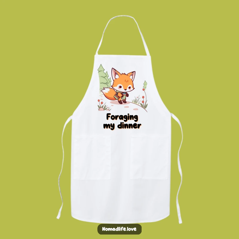 Funny Fox Kit Chef Apron: Hilarious Kitchen Explorer Gift