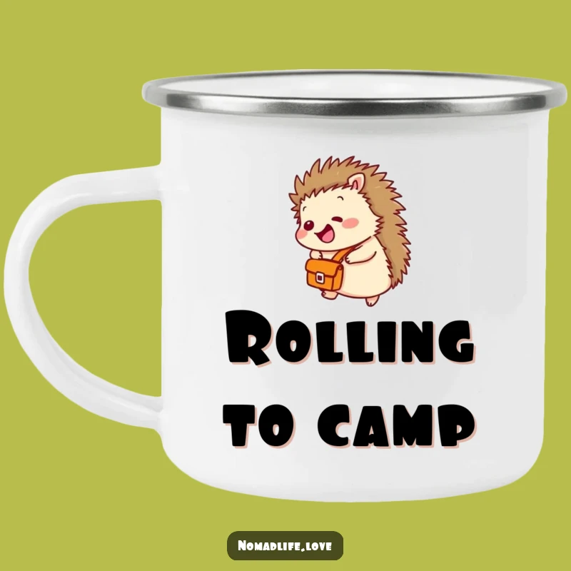 Funny Hedgehog Campfire Mug: Hilarious Rolling Joy Drinkware Gift