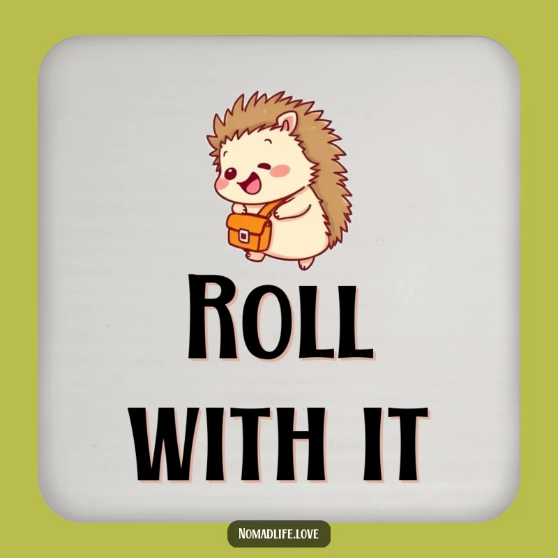 Funny Hedgehog Rolling Coaster: Hilarious Satchel Drink Protection Gift